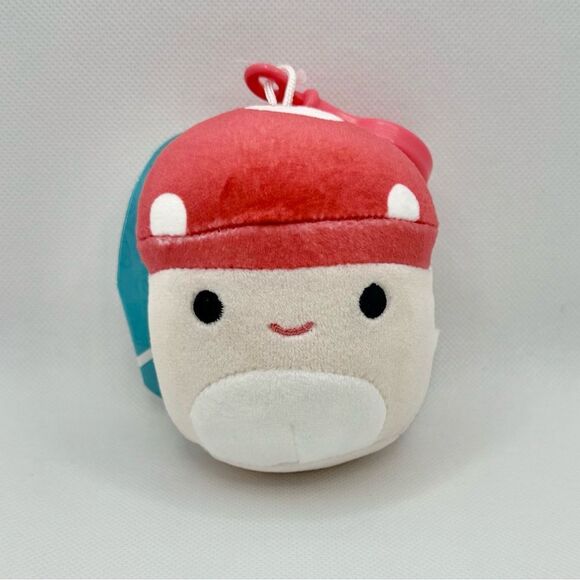 Squishmallows Malcolm the Mushroom Clip 3.5” New with tags Red with White Spots - Picture 1 of 3
